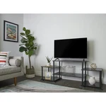 Mainstays No Tools Stand For Up 40", True Black Oak Finish. Fixed Price $46.46.