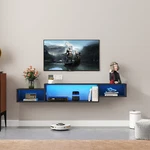 Floating Stand Led Wall Mounted Media Console Cabinet For Up To 65'' Us. Fixed Price $185.84.