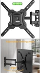 Full Motion Wall Mount For 19-55" Tvs, Vesa 75X75-400X400, 66 Lbs, Black. Fixed Price $25.99.