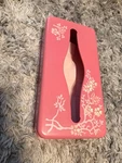 Wall Tissue Holder Mcm Ransburg Pink Blossom Floral Metal Box Cover. Fixed Price $18.20.