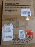 Perlegear Listed Full Motion Wall Mount For 42-85 Inch Tvs Up To 132 Lbs. Fixed Price $48.50.