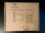 Perlesmith Small Full Motion Tv Wall Mount, Model PSSFK1. Fixed Price $15.00.