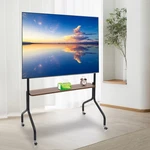 Mobile Tv Cart, Rolling Stand With Wheels For 32 To 75INCH Flat Panel Screens. Fixed Price $66.93.