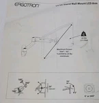 Ergotron Interactive Arm Ld 45-361-026 Wall Mount Monitor Tv Up 42" 25LBS New. Fixed Price $105.39.