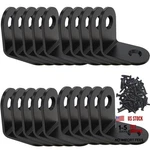 Corner Brace, Bracket, Brackets Of Stainless 1X1X0.6 20 Black. Fixed Price $13.99.
