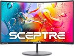 New - Sceptre Curved 24IN Gaming Monitor 1080P R1500 Vesa Wall Mount Black. Fixed Price $54.51.