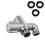 Stanweemix 3-WAY Shower Diverter Valve, 1 Inlet For 2 Outlets Brushed Nickel. Fixed Price $26.10.