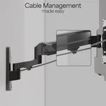 Vivo Premium Aluminum Single Tv Wall Mount Adjustable Arm For Screens Up To 43". Fixed Price $64.99.