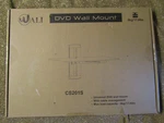 New Wali CS201-1 Black Universal Dvd Dvr Vcr Wall Mount Bracket With Glass Shelf. Fixed Price $21.98.
