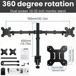 360 Degree Dual Arm Articulating Lcd Monitor Desk Mount Bracket 10-32". Fixed Price $27.89.