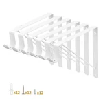 Yarssihha 6 Pack Closet Rod Bracket Wall Mounted Shelf White C.... Fixed Price $47.53.