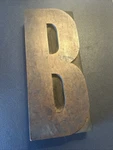 Large 6 Inch - Vintage Wood Letterpress Type Block Initial Capital. Fixed Price $24.99.