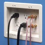 Arlington 3 Gang Recessed Indoor Box White Power Low Voltage. Fixed Price $38.99.