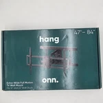 Hang Onn. Extra Wide Full Motion Tv Wall Mount 47 - 84" Dual Swivel. Fixed Price $18.00.