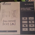 Qualgear Ultra Low Profile Full Motion Tv Wall Mount QG-TM-002-BLK. Fixed Price $28.99.