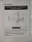 Perlegear Full Motion Corner Tv Wall Mount - PGCMF4 (most 26" To 60" Up 99LB). Fixed Price $67.95.
