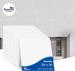 12PACK Drop Ceiling Tiles 24X24 White Smooth Healthy Pvc Panel Cover. Fixed Price $95.43.