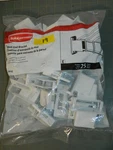 19 Pack Rubbermaid FG3D32LWWHT Direct Mount Closet System Wall End Bracket. Fixed Price $23.97.
