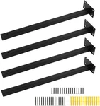 Luomorgo 4 Pcs 16" Floating Shelf Bracket Stainless Steel Inch, Black. Fixed Price $39.71.