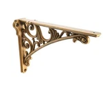 Decorative Shelf 6 Inch Antique Brass Brackets For Shelving Heav. Fixed Price $42.06.