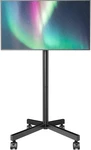 Mobile Cart Stand With Wheels For 23-60" Tvs, Height Adjustable. Fixed Price $58.46.