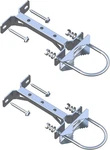 2 Pcs Stainless Steel Antenna Mount Wall Mast Clamp. Fixed Price $45.46.