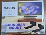 Sanus Soundbar Mount ASBWM1-B1 Adjustable Wall Bracket Universal Black. Fixed Price $19.99.