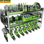 3 Layer Drill Organizer Wall Mounted Storage Heavy Duty Rack Power Us. Fixed Price $43.69.
