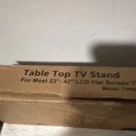 Wali Table Top Stand Black For 23-42" Lcd Flat Screen Model TVS002 88 Lbs. Fixed Price $20.00.