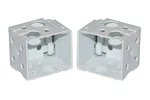 Cutelec Box Mounting Bracket 1SET For Mini Blinds White 1"W 1"H,. Fixed Price $9.07.