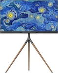 Onkron Tripod Stand Wood For 32 - 65 Inch Up To 77 Lbs. Fixed Price $119.99.