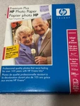 Hp Q6566A Premium Plus Photo Paper, High Gloss, Ink Jet, 60 Sheets New. Fixed Price $14.95.