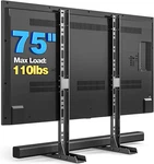 Universal Stand For 20-75 Inch Flat Curved Tvs, Height Adjustable Top. Fixed Price $43.66.