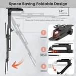 Flip Down Mount, Manual Folding Ceiling For Most 23'' To 55'' Tvs.... Fixed Price $57.95.