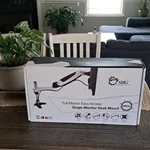 Siig Full-motion Single Monitor Desk Mount, Vesa 75/100, 15-27", White. Fixed Price $35.75.