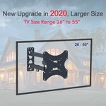 TMX200 26-50" Adjustable Wall Mount Bracket Rotatable Tv Stand With Spirit Level. Fixed Price $18.39.
