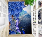 3D Blue Peacock 3280 Floor Wallpaper Murals Print Decal Au Zoe. Fixed Price $250.24.