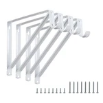 Heavy Duty Closet Rod Brackets Wall Mounted Shelf Bracket, 4 Pack White. Fixed Price $45.55.
