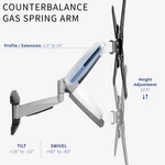 Tv Height Adjustable Gas Spring Wall Mount For 40" To 70" Lcd Led Plasma Screen. Fixed Price $99.99.