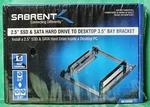 ***sabrent 2.5" Ssd & Sata Hard Drive Desktop 3.5" Bay Bracket - Sealed***. Fixed Price $14.95.