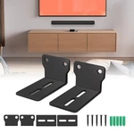 Black Metal Long Speaker Bracket Wall Mount For Tv Audio Systems Setup. Fixed Price $5.39.