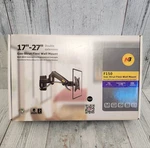 North Bayou 17"-27" Double Extension Gas Strut Flexi Wall Mount, Model F-150 New. Fixed Price $19.99.