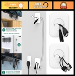 Mount Tv Cable Management Kit - Hides Wires Behind Wall, White, Easy Instal. Fixed Price $39.99.