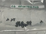 Lg 65UN7300AUD Back Panel Complete Set (no Stand Screws, Rear Only). Fixed Price $8.55.