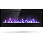 50 Inch Recessed Electric Insert Wall Mounted Fireplace With Adjustable Brightne. Fixed Price $199.99.