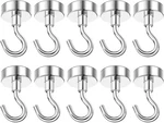 Magnetic Hooks 30LBS+ Heavy Duty Strong Magnets Refrigerator 10PCS. Fixed Price $8.99.