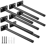 Pcs 8" Black Solid Steel Floating Shelf Bracket Blind Supports - Hidd.... Fixed Price $25.11.