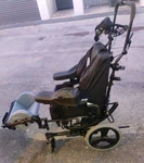 Quickie Iris Tilt-in-space Youth Manual Wheelchair + Tobii Dynavox Cnctit Mount. Fixed Price $600.00.