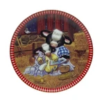 Vintage Hamilton Plate Home Is Where The Herd Pasture Bedtime Wall Bracket. Fixed Price $10.99.