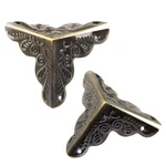 Piutouyar 48 Pcs Box Corner Protectors Metal Cabinet Bronze,. Fixed Price $11.88.